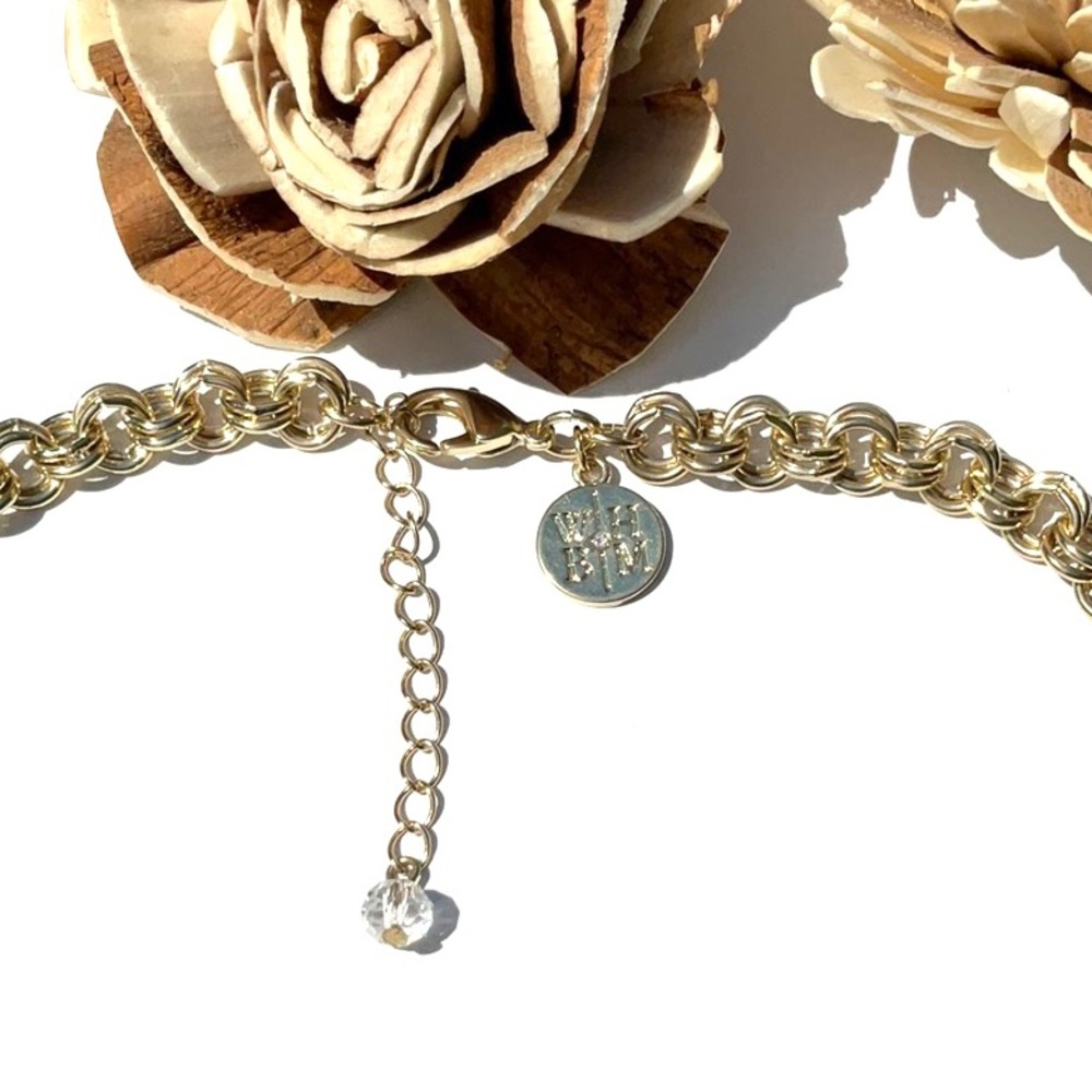 WHBM CORAL & PEARL CHARM NECKLACE - Picture 5 of 5